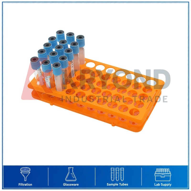 Centrifuge Tube Rack - Orange Plastic Centrifuge Tube Rack 5mL