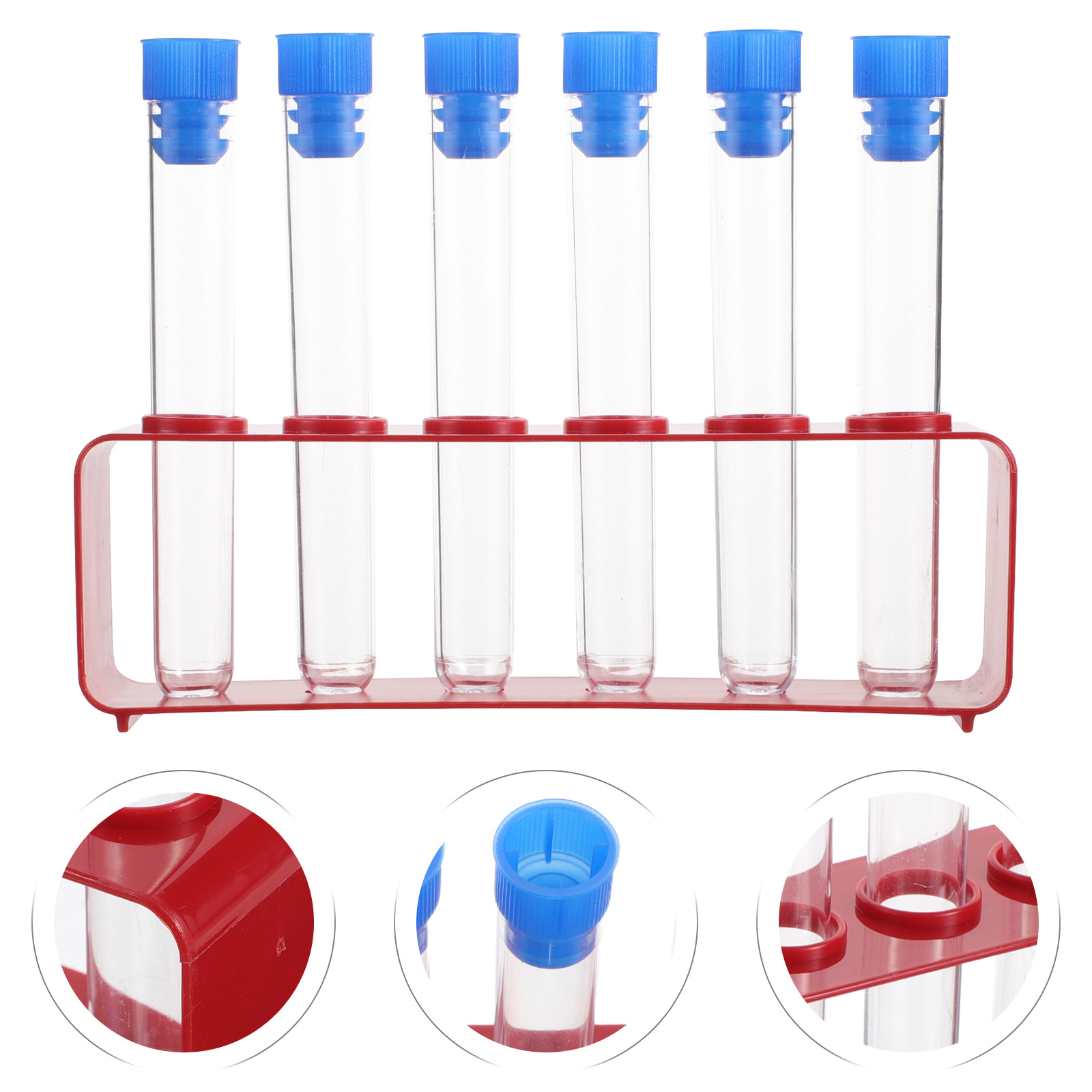 1Set Clear Glass Test Tubes wi - Centrifuge Tube Rack recension och pris