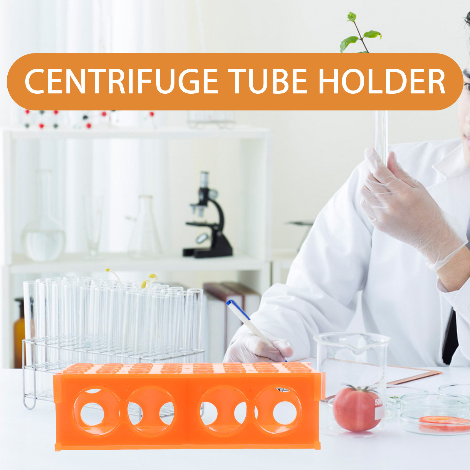 2Pcs Premium Thickened Plastic - Centrifuge Tube Rack recension och pris