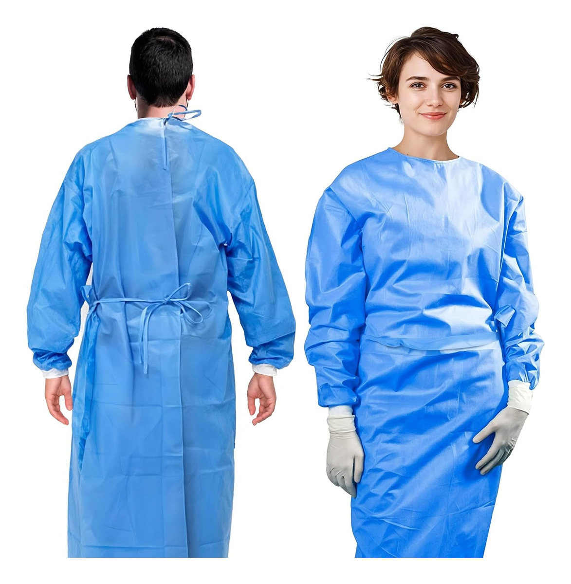 3pcs 45gsm SMS Three-Layer Com - Medical Lab Gown recension och pris