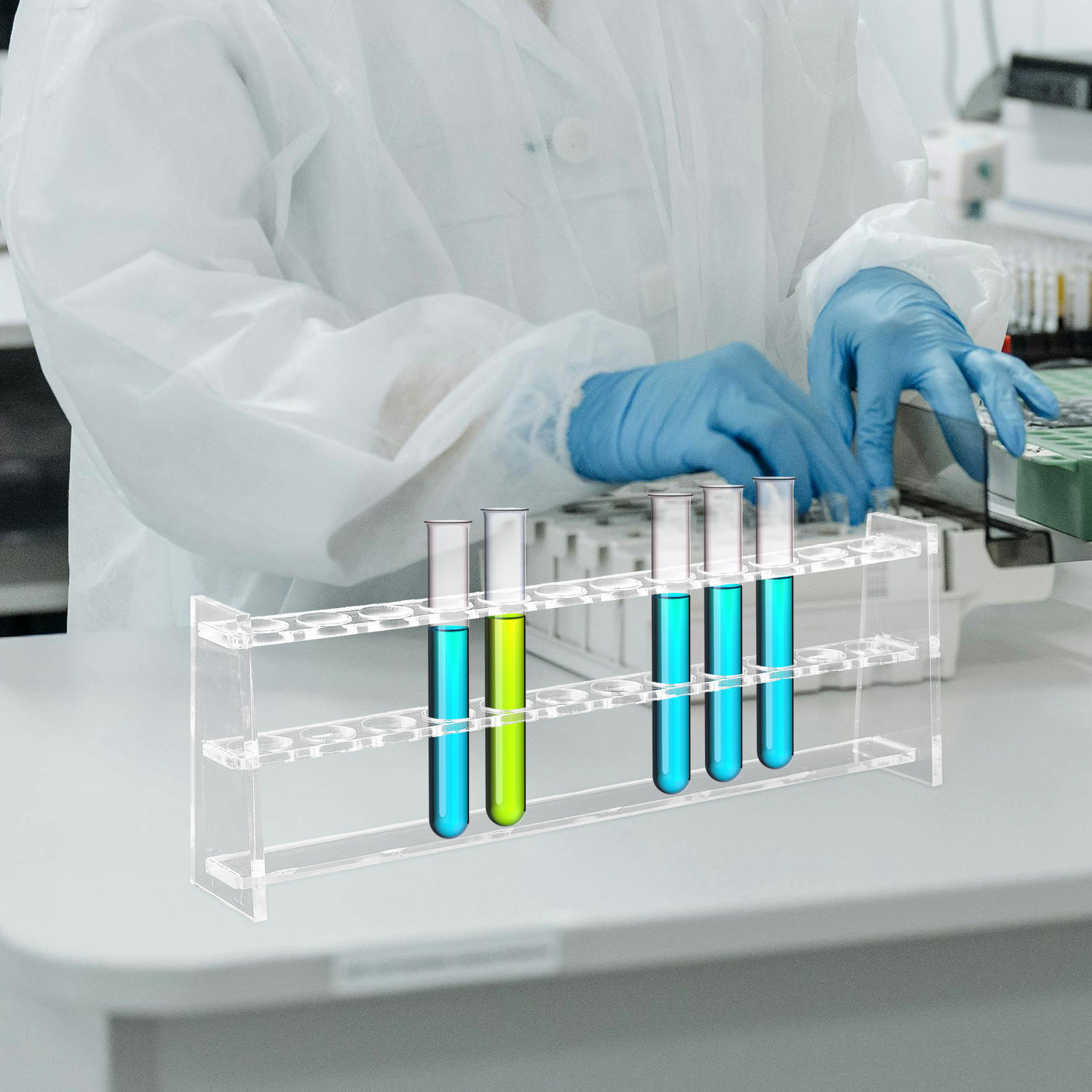 12 Holes Test Tube Rack Acryli - Centrifuge Tube Rack recension och pris