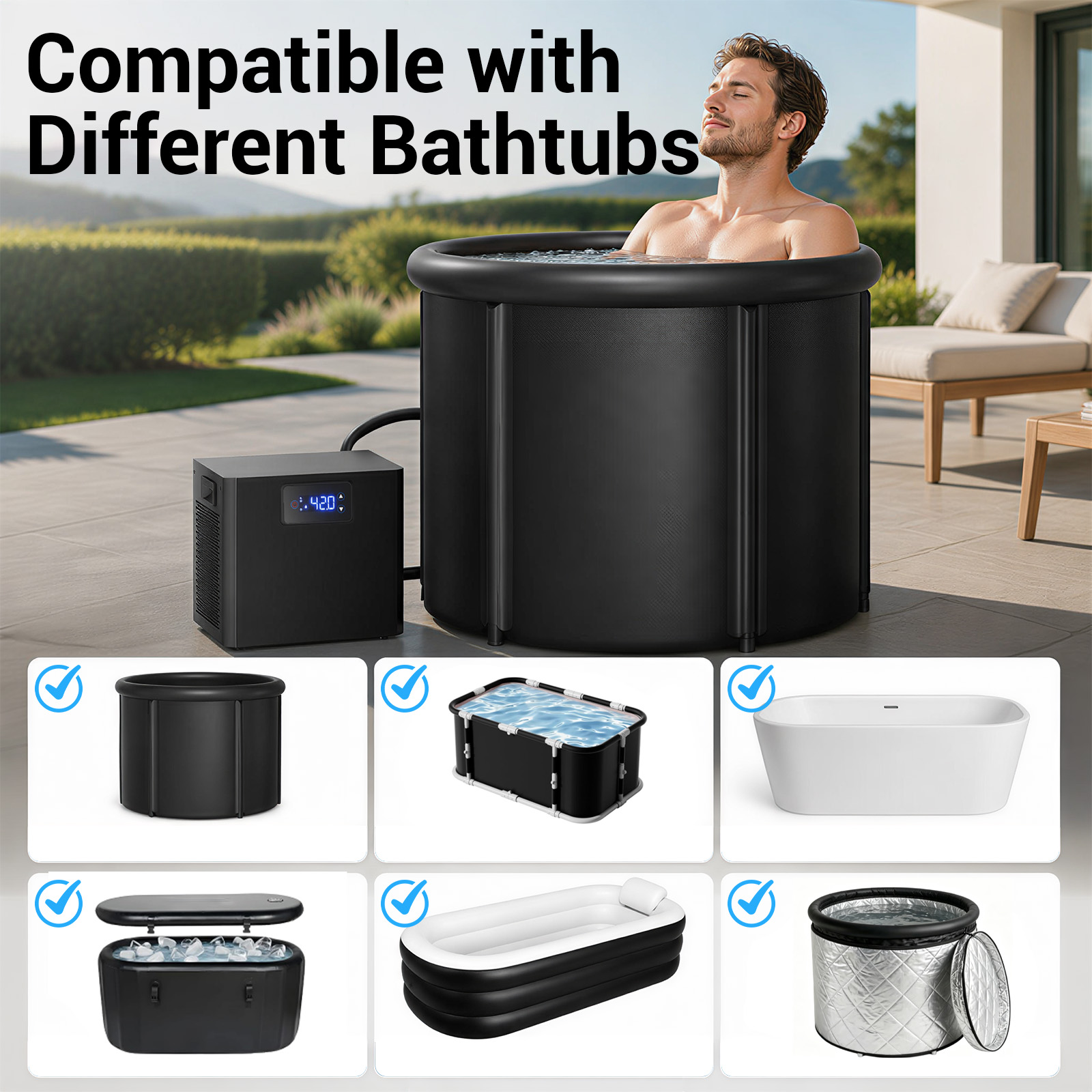 Oval Ice Bath Chiller & Cold P - Medical Lab Upgrade recension och pris
