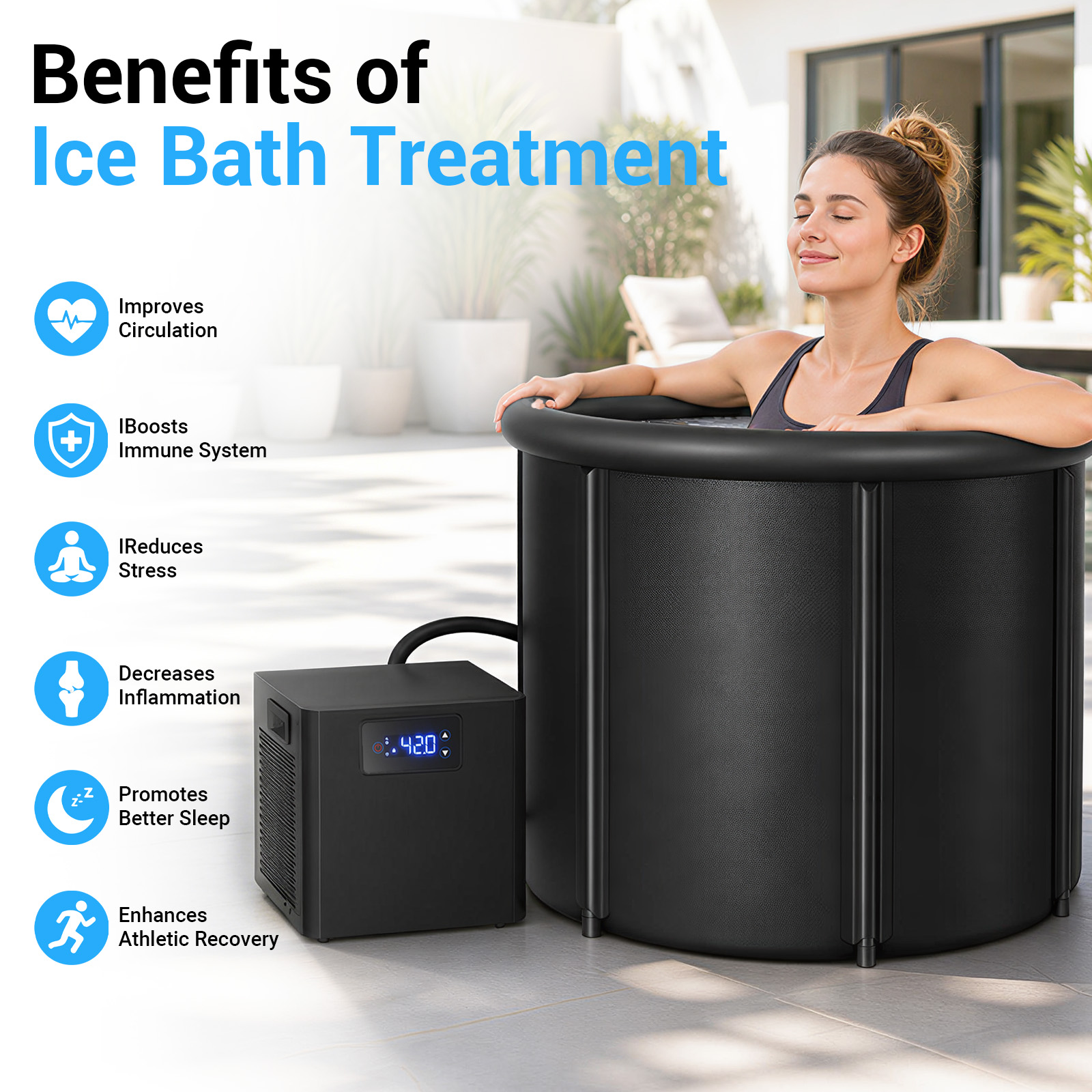 Oval Ice Bath Chiller & Cold P - Medical Lab Upgrade recension och pris