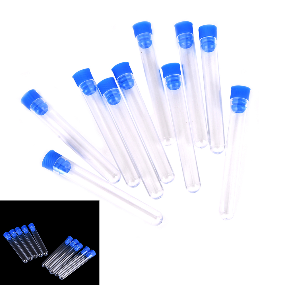 10pcs Clear Plastic Test Tubes - Centrifuge Tube Rack recension och pris