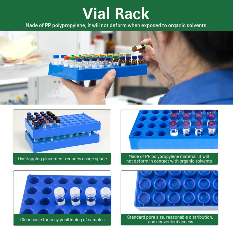Plastic Vial Rack 50 Holds Sui - Centrifuge Tube Rack recension och pris