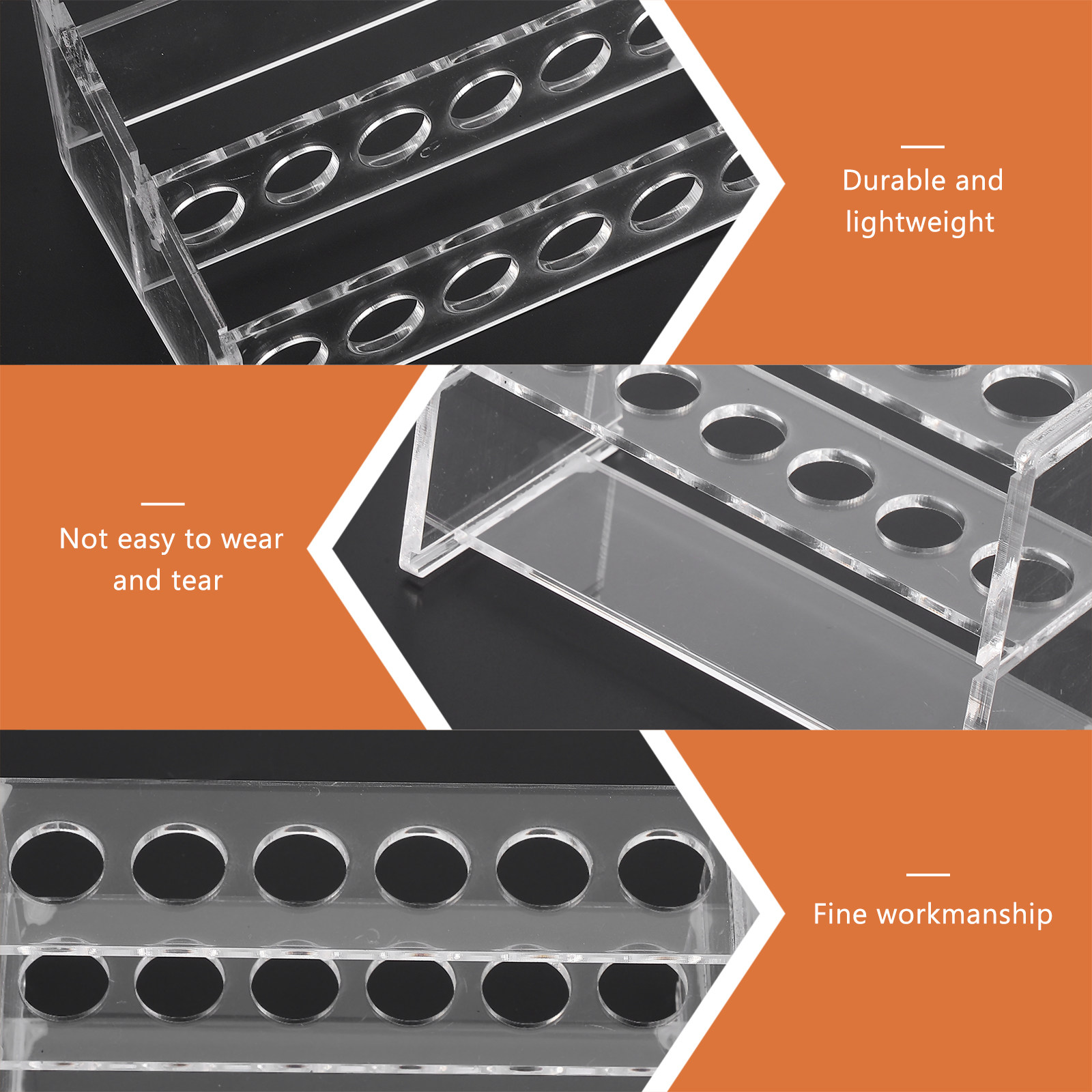 12-Hole Acrylic Test Tube Rack - Centrifuge Tube Rack recension och pris